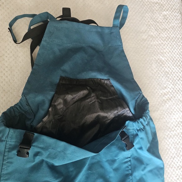 Jwthee Gardening Apron with Pockets‎ Adjustable Teal Harvest Bag - Picture 7 of 14